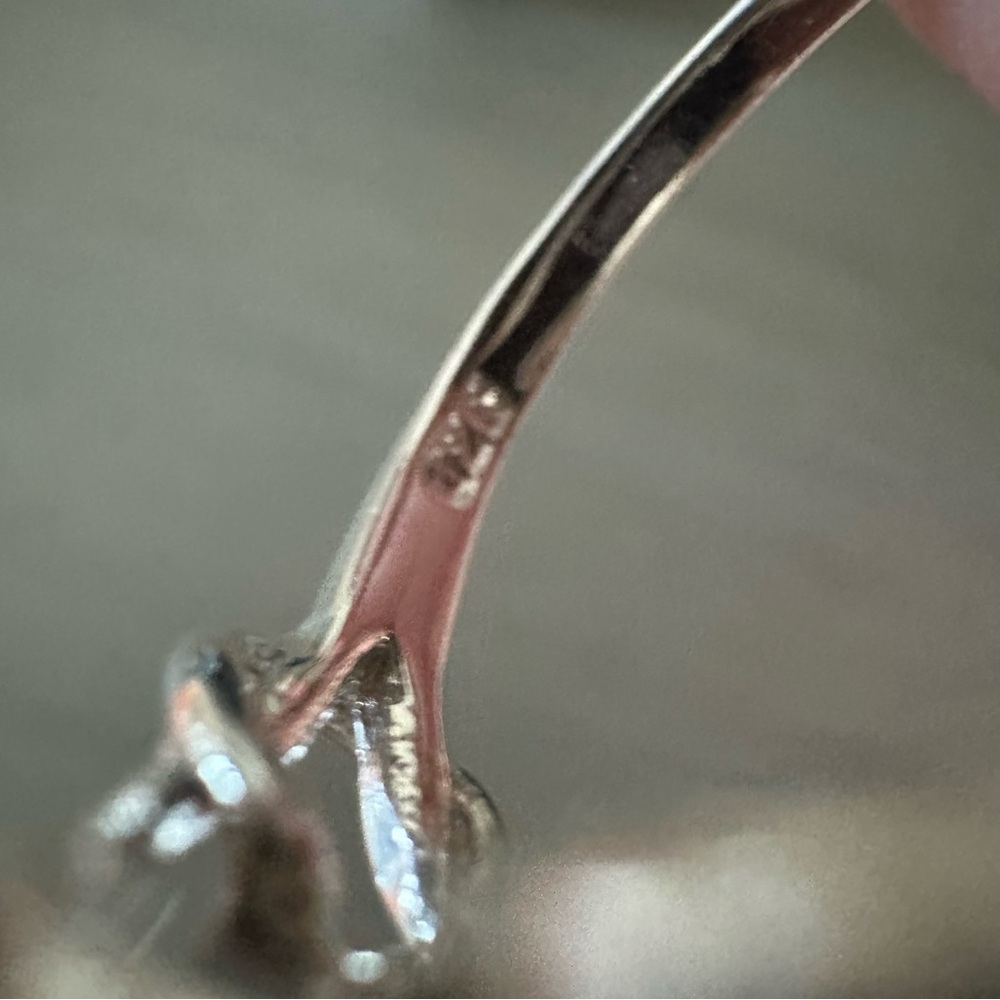 SUVANI 925 Sterling Silver Ring Blue Lapis Lazuli Gemstone Marquise Size 8 - Picture 6 of 8